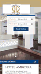 Mobile Screenshot of hotelambrosiaindia.com